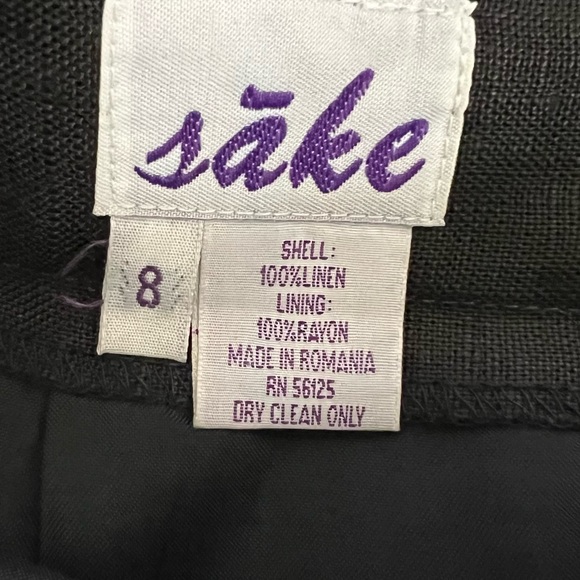 NWOT Sake 100% Linen Maxi Skirt in Dark Brown Women’s Sz 8 - Picture 10 of 10